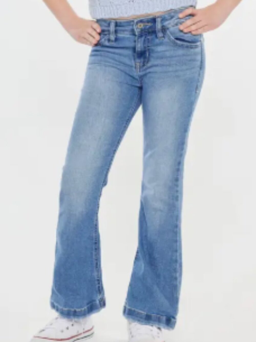 KanCan Mid Rise Flare Jeans-girls
